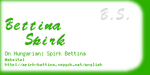 bettina spirk business card